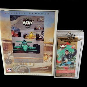 1999 Indianapolis 500 Program‎ & Ticket With Eddie Cheever Artwork
